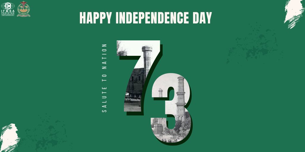 BUMHS_LC's tweet photo. With faith, discipline and selfless devotion to duty, there is nothing worthwhile that you cannot achieve.

Mohammad Ali Jinnah.

IFMSA-Pakistan BUMHS family wishes you all a very Happy 73rd Independence day!

#happyondependenceday #73rdindependence🇵🇰  #independenceday2020 https://t.co/jkIXgaw276