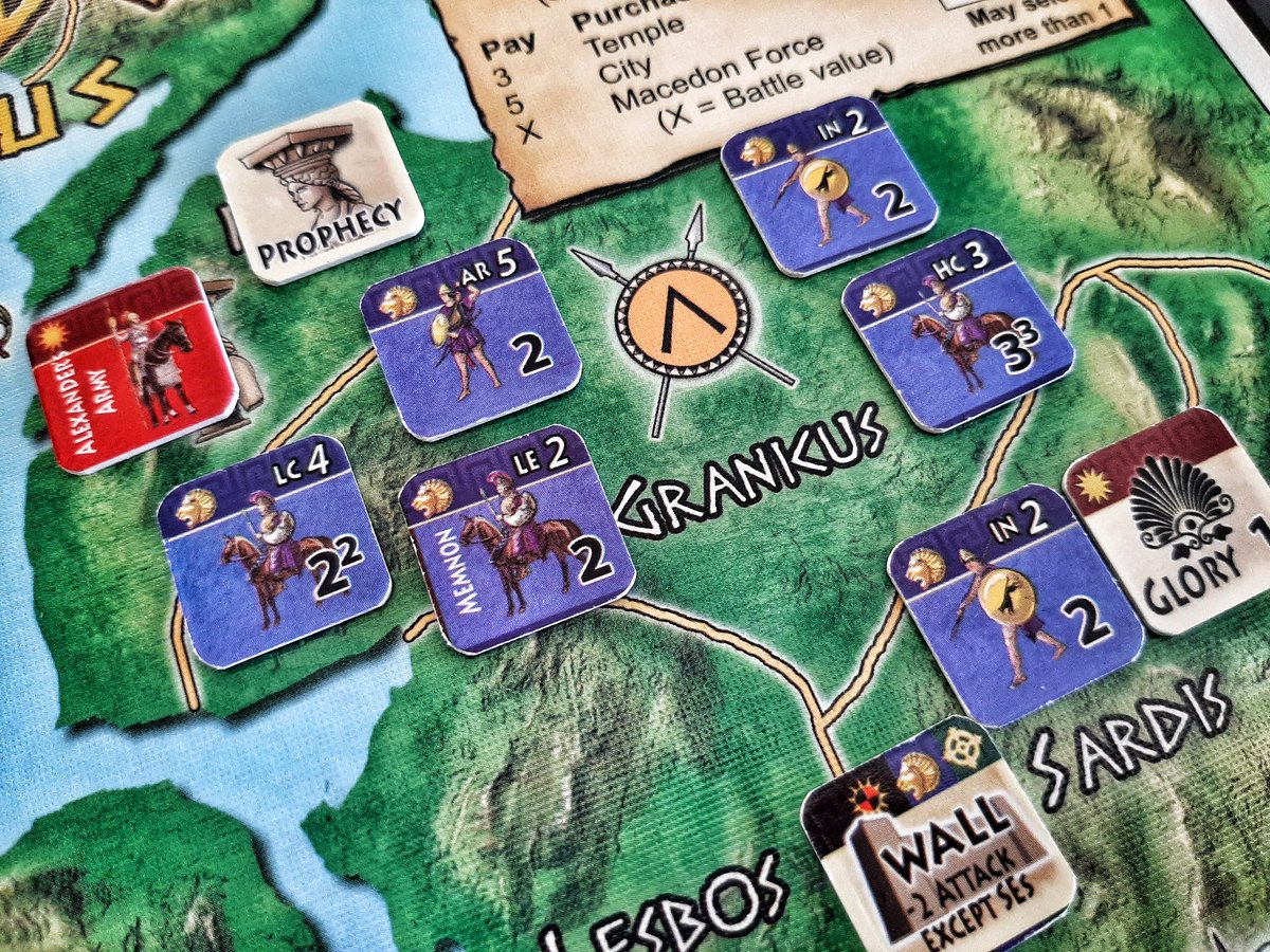 RobFactor's tweet photo. Pretty severe bout of megalomania today (no worries, friends, only 8 or 9 times per month), so naturally I'm playing '#FieldCommander: #Alexander'. Thracians, Illyrians, Persians, Tyrians, I don't care. I'm taking on all comers. @danverssengames https://t.co/BlQM9EqYrw