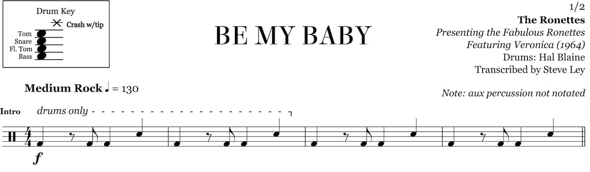 This one drum phrase was so influential that it has since become a cultural shorthand for 'the '60s' and is particularly useful for musicals set in that time period. /3