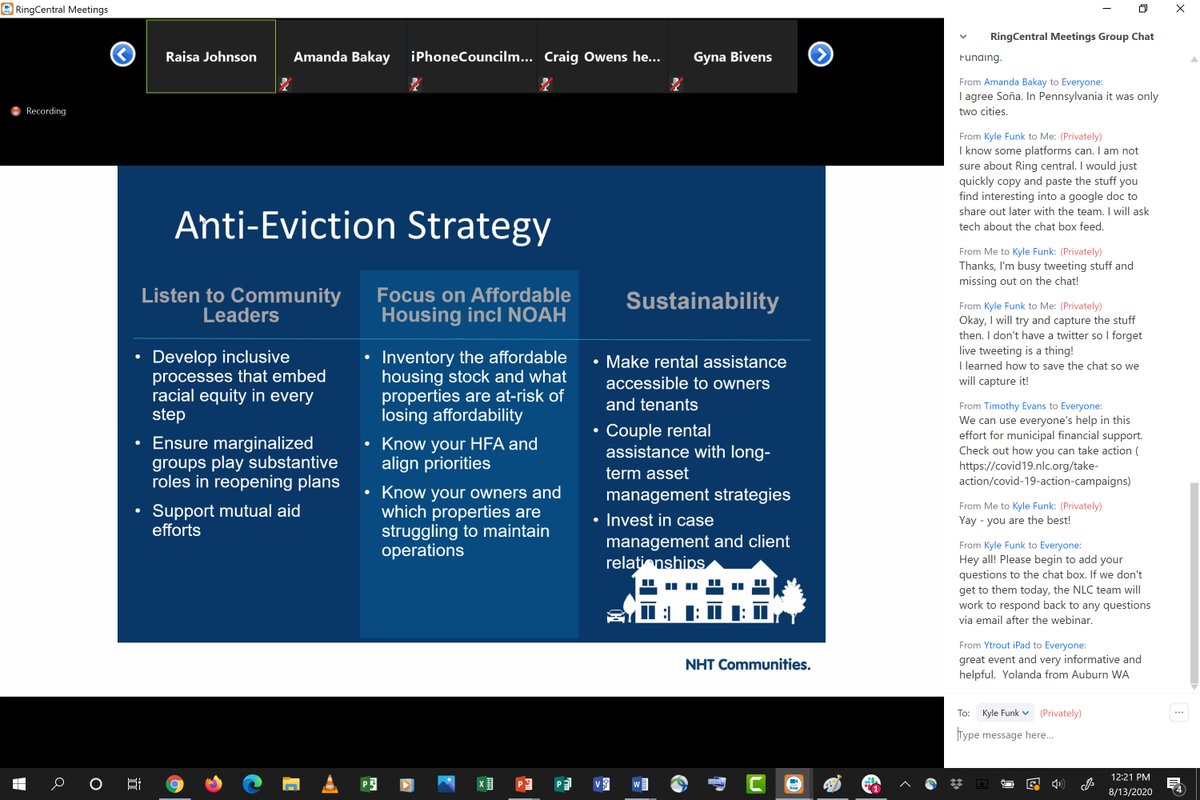 Raisa Johnson  @NatlHsingTrust shows importance of working w/ community leaders, focus on affordable housing (incl non-subsidized), w/ goal of keeping people housed.  #CGVirtualSummit