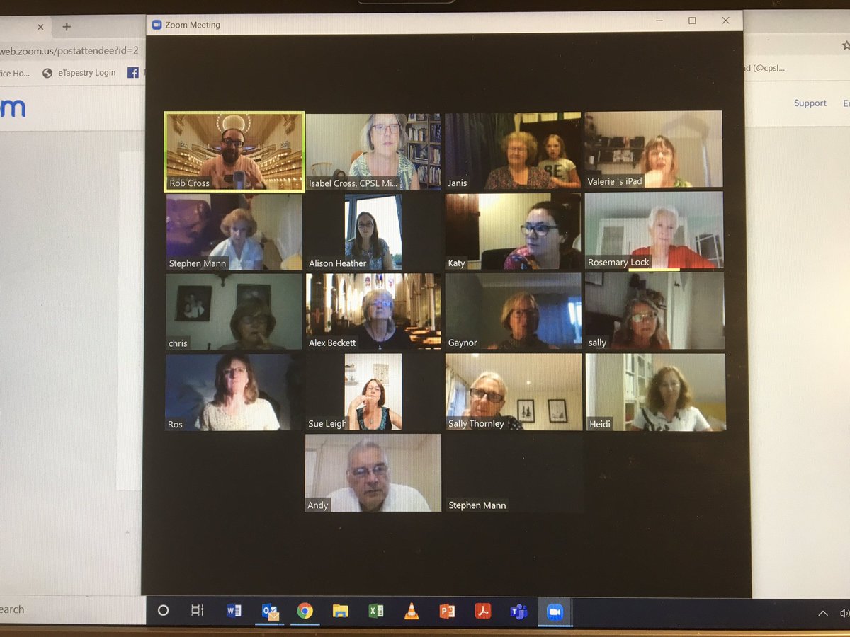 imc807's tweet photo. Great online concert where we smashed this terms online repertoire in concert format @BSEChoir singing along to ourselves complete with interval #winetime big thanks to musical director @robertgcross VOCA rocks. #wellbeing https://t.co/d2sWuTxgHY