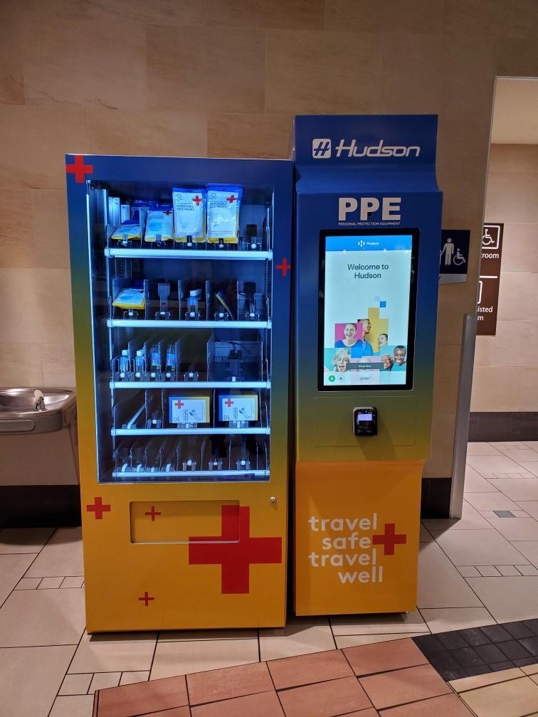 PHXSkyHarbor's tweet photo. We are #ReadyForEveryJourney offering personal protective equipment in our PPE vending machines. Purchase a mask, hand sanitizers and other safety items in our terminals and at the Rental Car Center. https://t.co/U9OHmM0Vhl https://t.co/XzNASM0Bvs