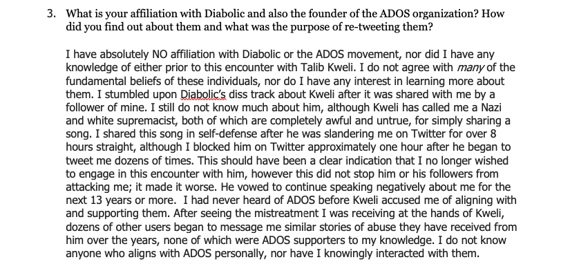 These are the interview questions I was sent from @duncanmithn for  @theGrio, with my responses. It was very clear where her support lies, and her article solidifies that.