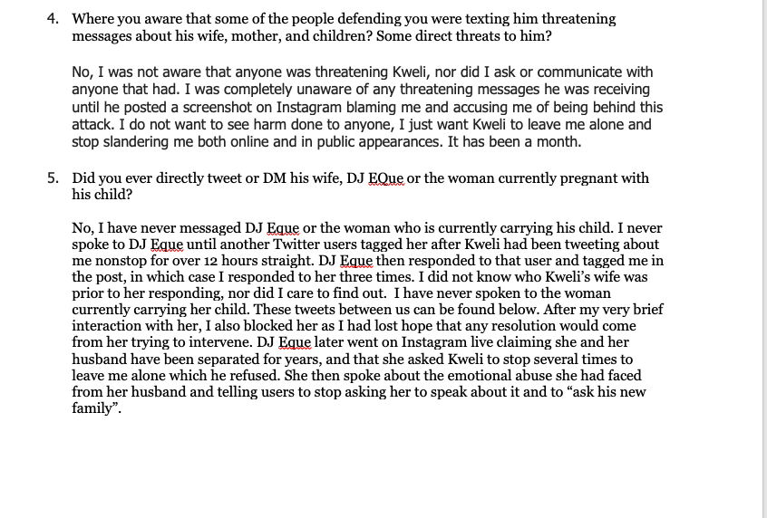 These are the interview questions I was sent from @duncanmithn for  @theGrio, with my responses. It was very clear where her support lies, and her article solidifies that.