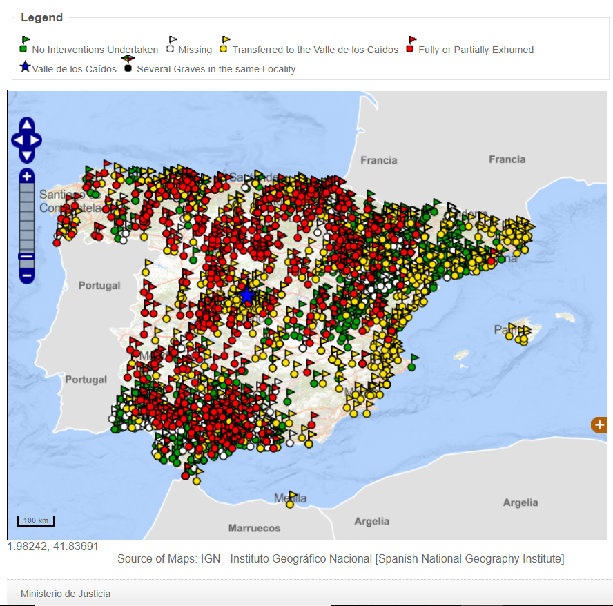SPANISH CIVIL WAR MAP visual data 3