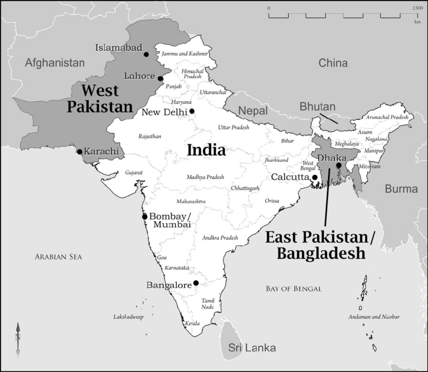 Böylece kurulur Pakistan. Ama kurulurken Hindistan'da Müslümanların yaşadığı onlarca bölgeden vazgeçilir. Lahor'u ve Karaçi'yi kurtarırlar.Eskiden tüm yarımadanın efendisi iken artık Pakistan'la yetineceklerdir. Delhi tarihten beridir merkezleri iken artık Lahor'a dönülmüştür