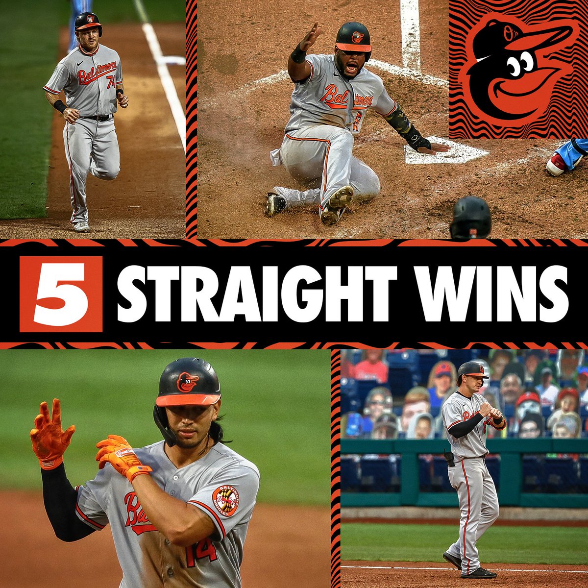 MLB's tweet photo. The @Orioles are flyin' high. https://t.co/z3Rlvwjipe