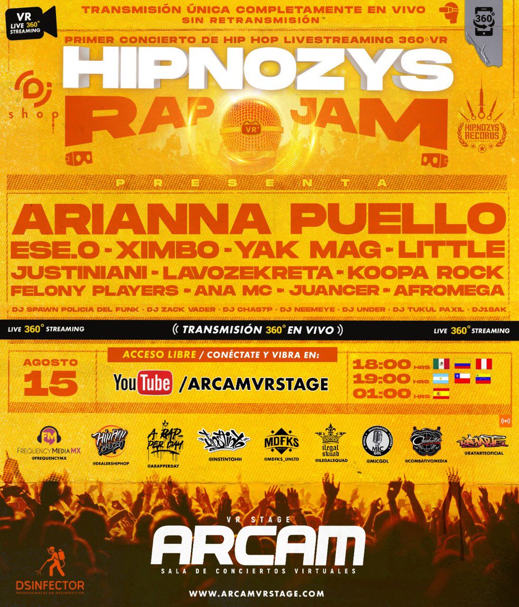 <a href="/VagoDelArcoiris/">Fernando Peña</a> #envivo909 ya que están mood rap acá les dejo esto que sucederá mañana! Primer festival de Rap en Realidad Virtual! Gratis a través del canal YouTube de #ARCAMVRSTAGE
