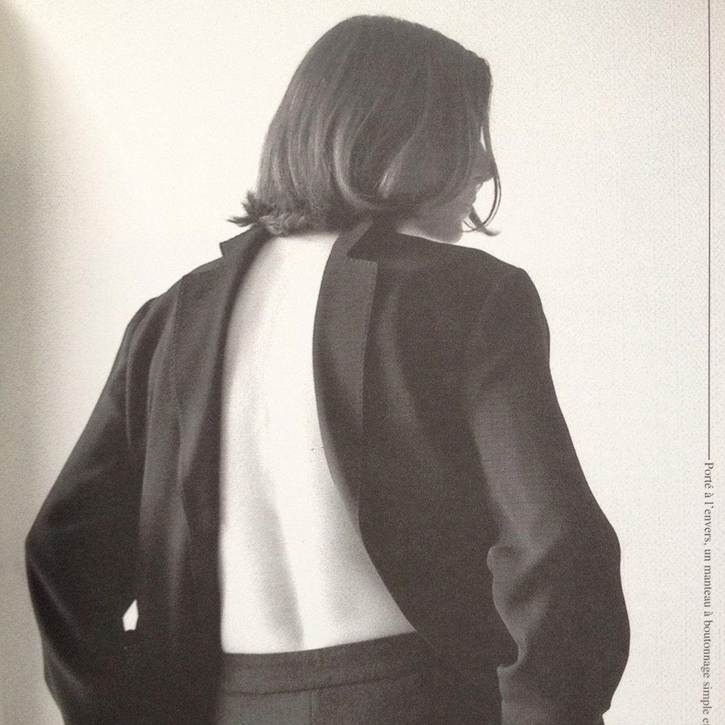 overall, margiela explored numerous subjects and motifs in a innovative and new way of communicating ideas, and one characteristic of the brand, sometimes, were clothing being worn backwards, like as these blazers and the pants