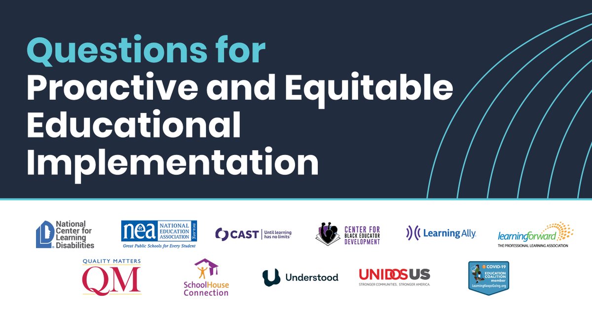 educateall_org's tweet image. Check this out from @NEAToday @CAST_UDL @WeAreUnidosUS @iste @UnderstoodOrg @LearningAlly @LearningForward @ncldorg @SchoolHouseConn @CenterBlackEd - a new resource which focuses on conversation to drive equity &amp;amp; the resources  needed bit.ly/EquityforAll #LearningKeepsGoing