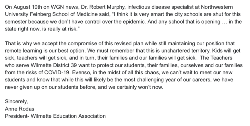 Wilmette Education Association tweet media