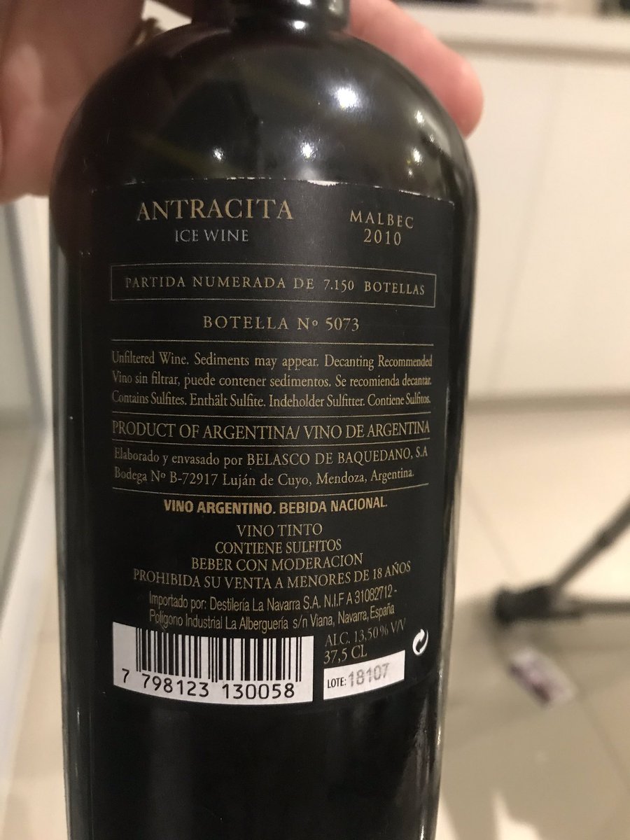Que cosa rica este ice wine. Hace rato que un vino no me sorprendía así.