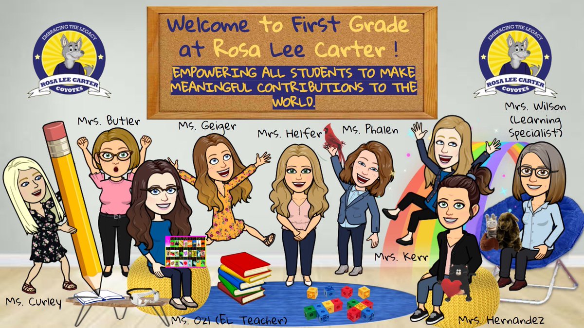The First Grade Team at RLC is ready to welcome our new group of students soon! 💙💛 @phalensfirst @MrsHelferRLC <a href="/MrsKerr_RLC/">Julia Kerr</a> @MacyGeiger1st <a href="/RLC_Hernandez/">Pam Hernandez</a> <a href="/melissaabutler/">Melissa Butler</a> <a href="/RLCResource/">K. Wilson</a> <a href="/ms_ozl/">MsOzl</a> <a href="/RLCPrincipal/">Diane Insari</a> <a href="/RLC_Coyotes/">Rosa Lee Carter ES</a> #RLC21