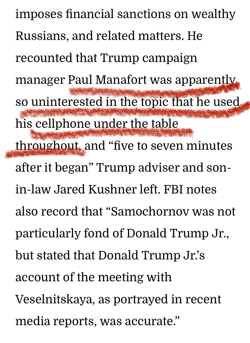 So, do we have another spy here?Manafort used his phone under the table throughout the entire Trump Tower meeting.
