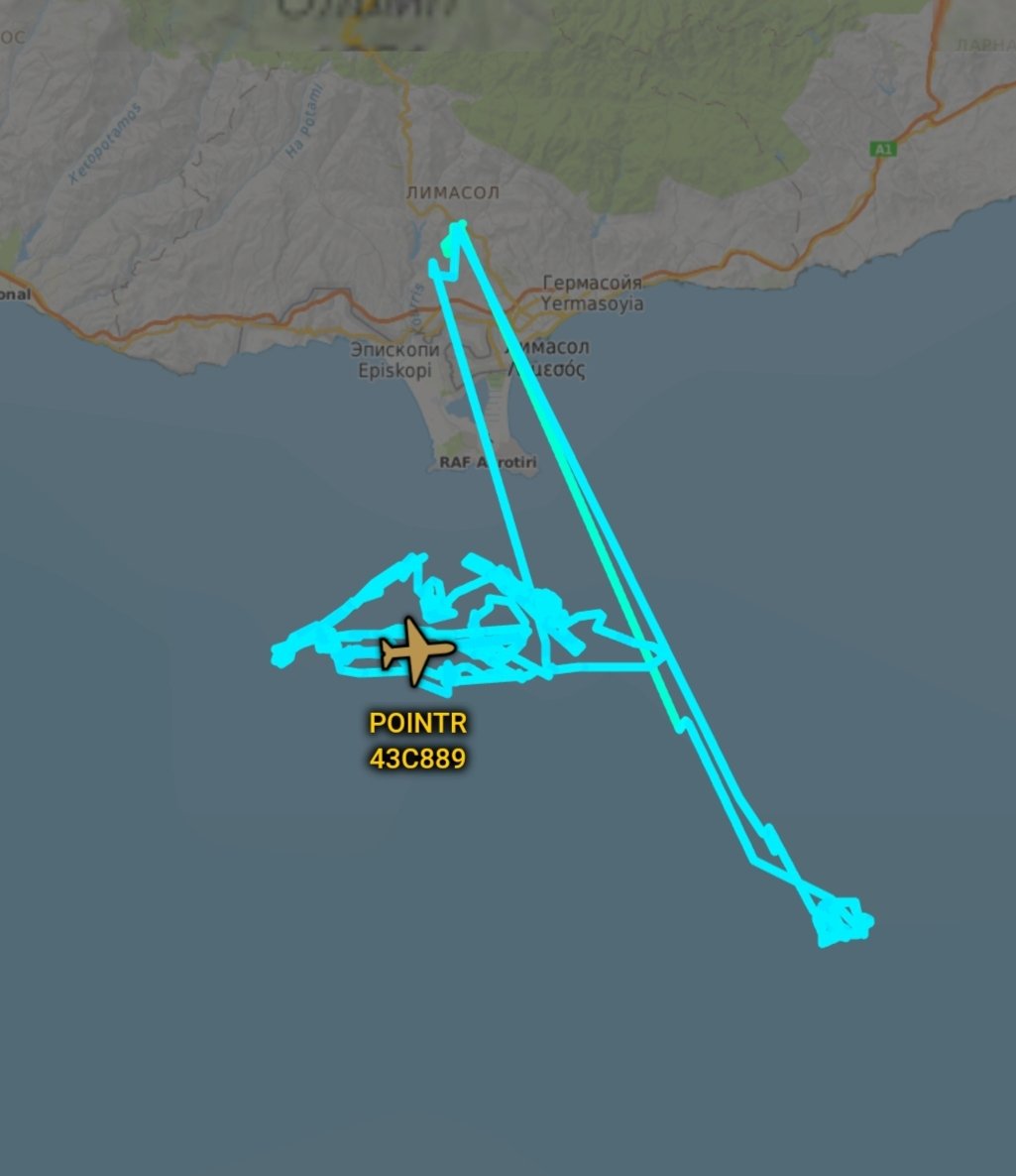 is_keelu's tweet photo. British Army 
Thales Watchkeeper WK450 
Spotted off the coast of #Cyprus 

#POINTR #43C889 #UAV #Drone https://t.co/vutEqnMmRR