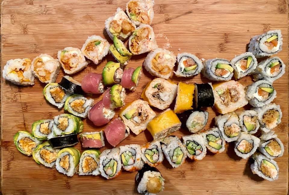 todd231's tweet photo. Day 5 of #SharkWeek2020 dinner! Shark Sushi! We didn’t make it, we ordered out - Support Local! @PauldeGelder @ABC4EXPLORE @SharkWeek @Discovery and I remembered to tag the mastermind @Mkp512! https://t.co/w31pR4zJUv