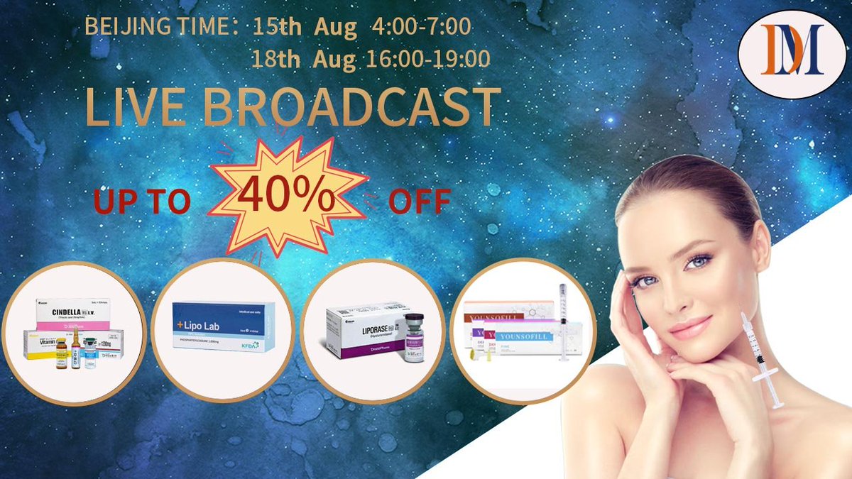 Live show! Waiting for you with big discount! #dermalfiller #hyaluronicacid #ha #lipolab #liporase