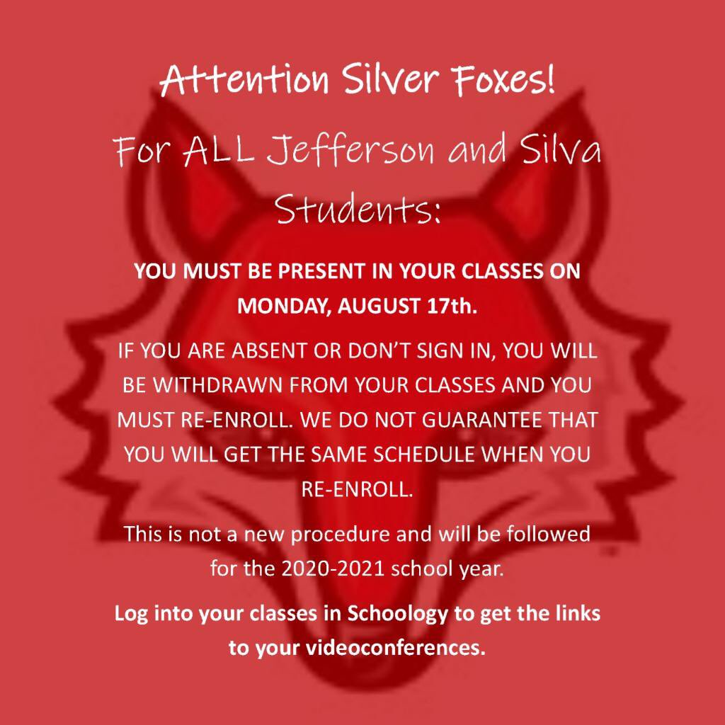 jshs_stuco's tweet photo. Silver Fox Students https://t.co/A1NXssUfOU