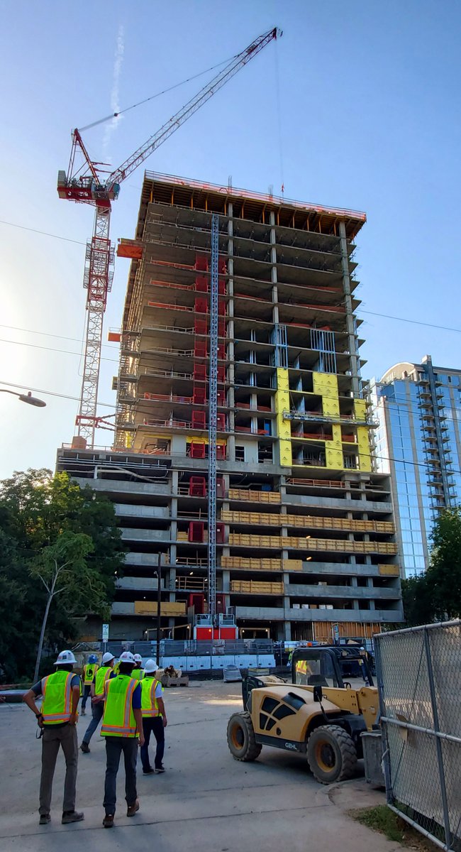 design_stg's tweet photo. Construction started on the Natiivo Austin tower a year ago and itโs starting to take itโs place in the Austin skyline! The views from the upper levels are spectacular already. STG Design so excited to be a part of bringing this groundbreaking project to life! https://t.co/59bTuPMKhw