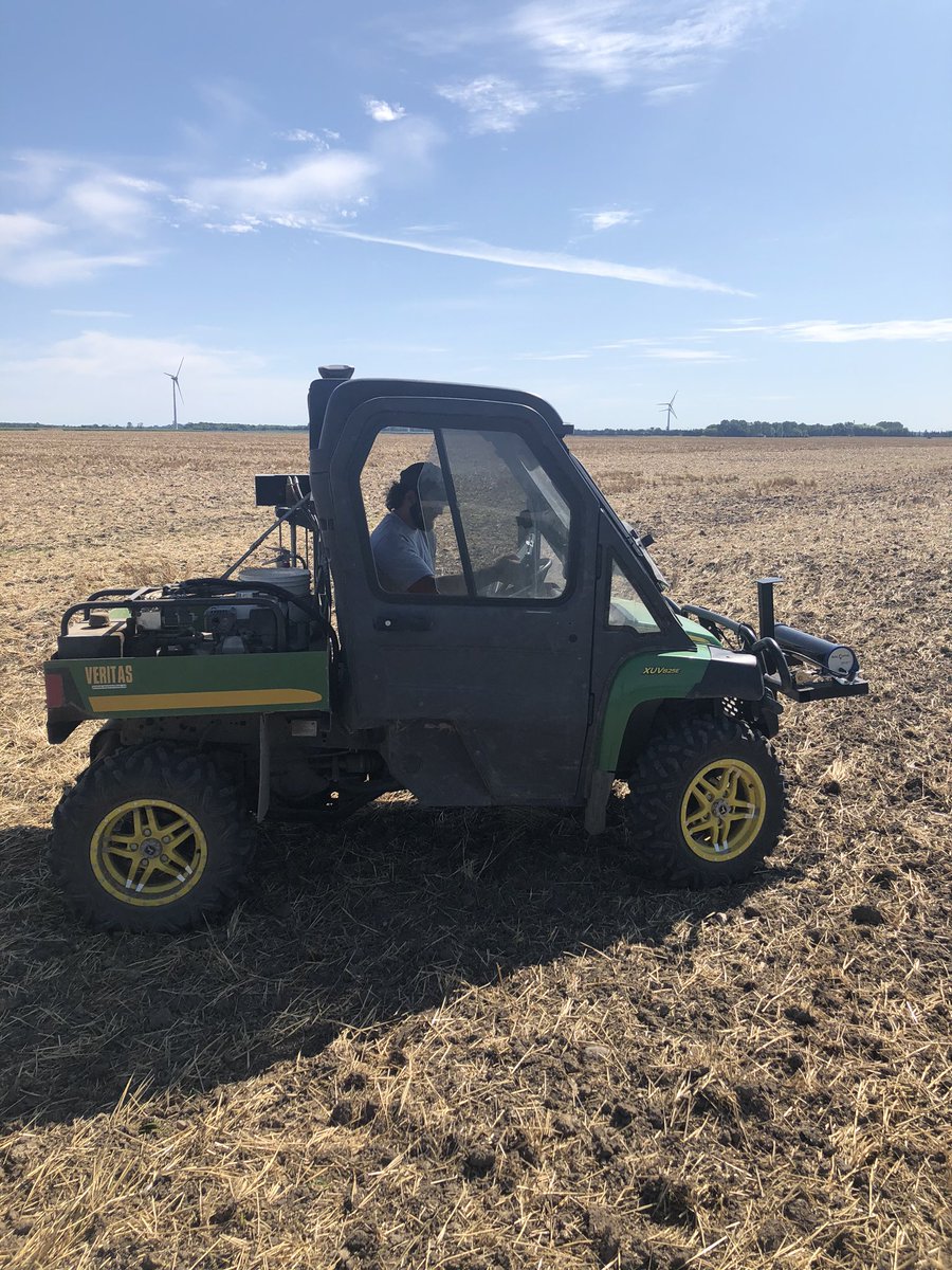 B_Ribey's tweet image. @AgMattL hard at work today collecting the first @SoilOptix field for @DeveronUAS and @MyVeritas_HQ in Bruce county of all places!
