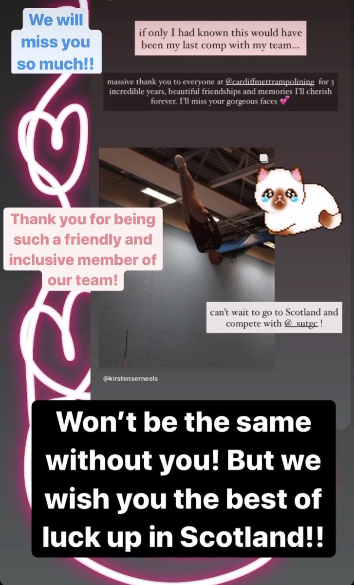 CMetTrampoline's tweet photo. Good luck to Kirsten Nicole  on your new adventure keep in touch 😀👍🎉🎉 https://t.co/6K1cjKAZUh