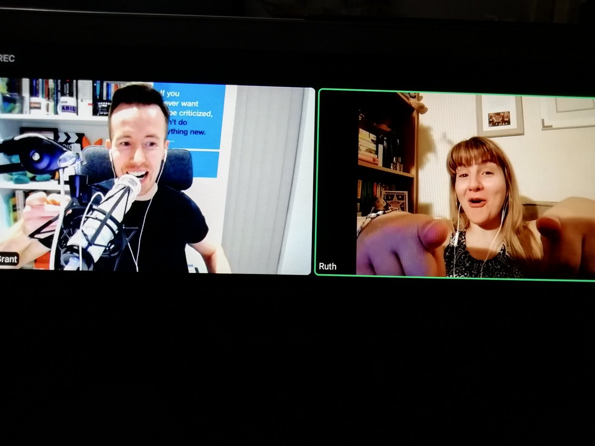 SharonSpinkAct's tweet photo. Massive thanks to @ruth_madeley for taking the time for a truly inspirational &amp; insightful chat with us mad lot &amp; @rossagrant at @ActOnThisTV. Loved it. 💜👏🙏 #ruthmadeley #livewebinar #InspiringActor https://t.co/uoHMpVVtfL