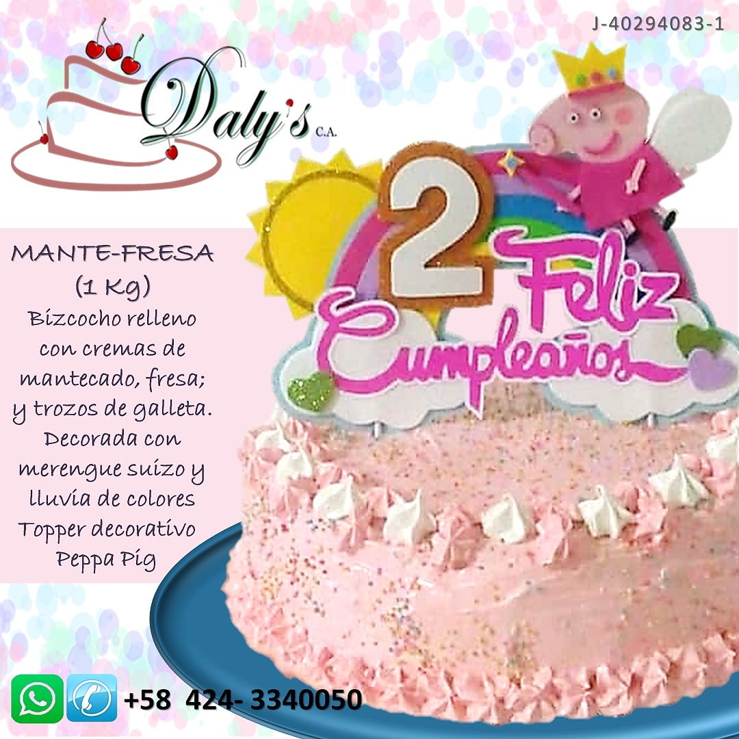 Dalys C A Pa Twitter Una Tortica Para Celebrar Los Dos Anos De Una Pequena A La Que Le Gusta Peppa Pig Maturin Tortas Postres Dulces Dalys T Co Uyaoghuy5h