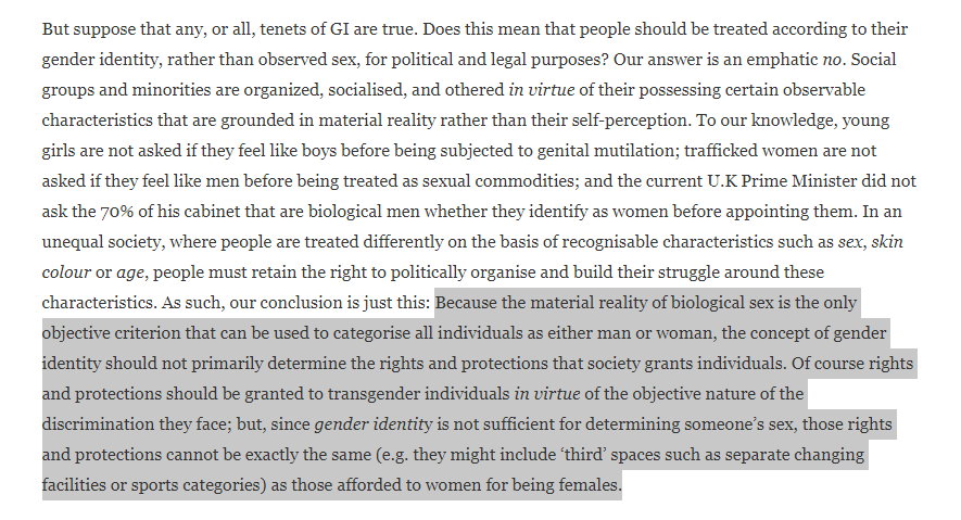  A reprodução sexual - a fusão de dois conjuntos genéticos diferentes para criar um novo indivíduo - resultou em dois e apenas dois sexos em todas as espécies complexas.via  @FondOfBeetles  https://theelectricagora.com/2020/06/02/on-sex-and-gender-identity-perspectives-from-biology-neuroscience-and-philosophy/amp/?__twitter_impression=true