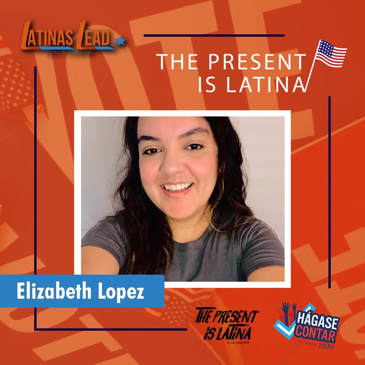 LatinasLeadCA's tweet photo. “The Census elevates our communities by illustrating who we are and by uplifting resources needed for our future so we can all thrive!”- Elizabeth, YPN member 

Complete the census: https://t.co/1sF5HJuhdm, or by ☎️ 1-844-330-2020 #LATINASCOUNT
 @NALEO &amp; @LuzCollective https://t.co/A50A7H1KzA