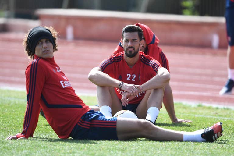 Arsenal defender Pablo Mari is hoping to be back training in September after working with a specialist in Spain. Mari has been working at the Recover medical centre in Cambrils &amp; his treatment there is understood to have been a success. [Standard] #afc