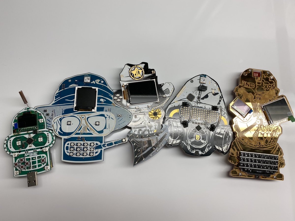 .@ANDnXOR create such incredibly beautiful interactive art badges each year for the infosec summer camp community! Bravo on another successful year teaching the hacker community with your passion and brilliance! Thank you!! #mattdamon #badgelife #hackers