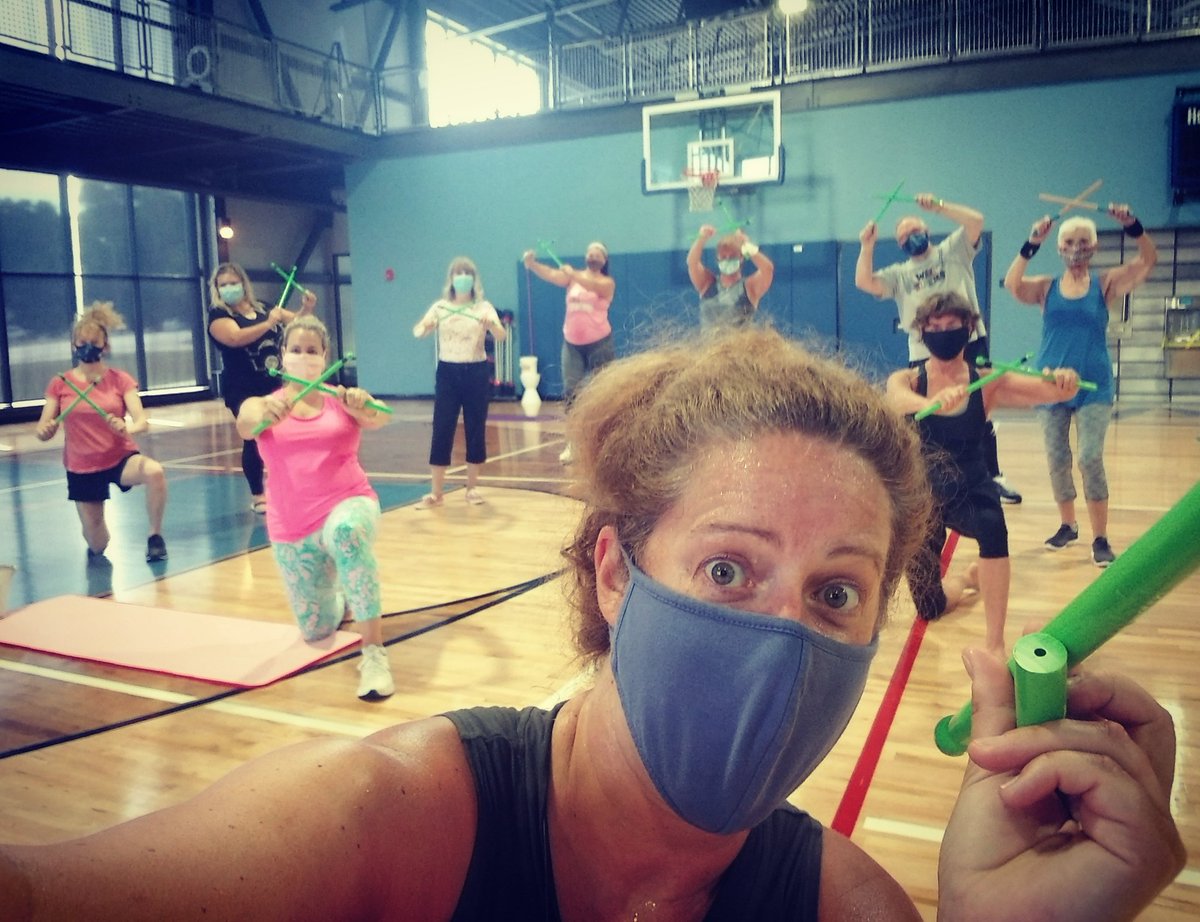 nyladawg's tweet photo. My #poundposse rocked out so hard today π€πβ‘ breaking sticks and taking names π @POUNDfit @CedardaleHealth https://t.co/vtILvRNcDg
