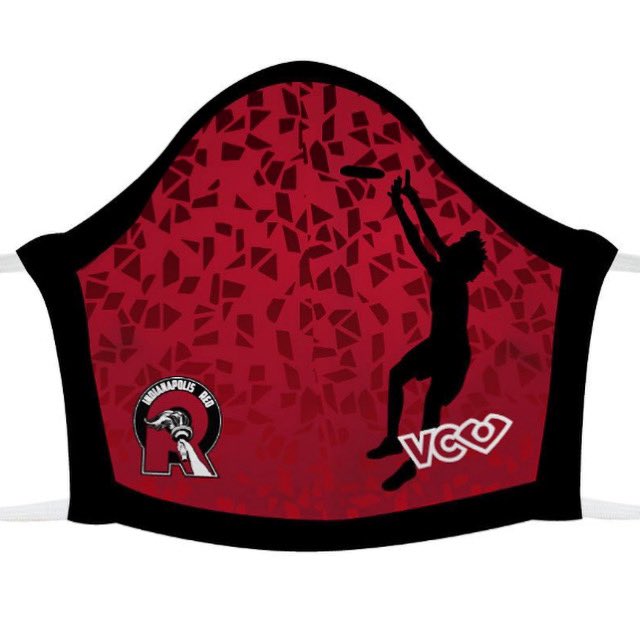 IndyRedUltimate's tweet photo. Every 2 masks sold offsets the cost of a meal! Head back to school in style and show off your love for ultimate. Protect your friends and look super rad. Everyone wins! @PremierUltimate @vcultimate https://t.co/CDYloCPxSL