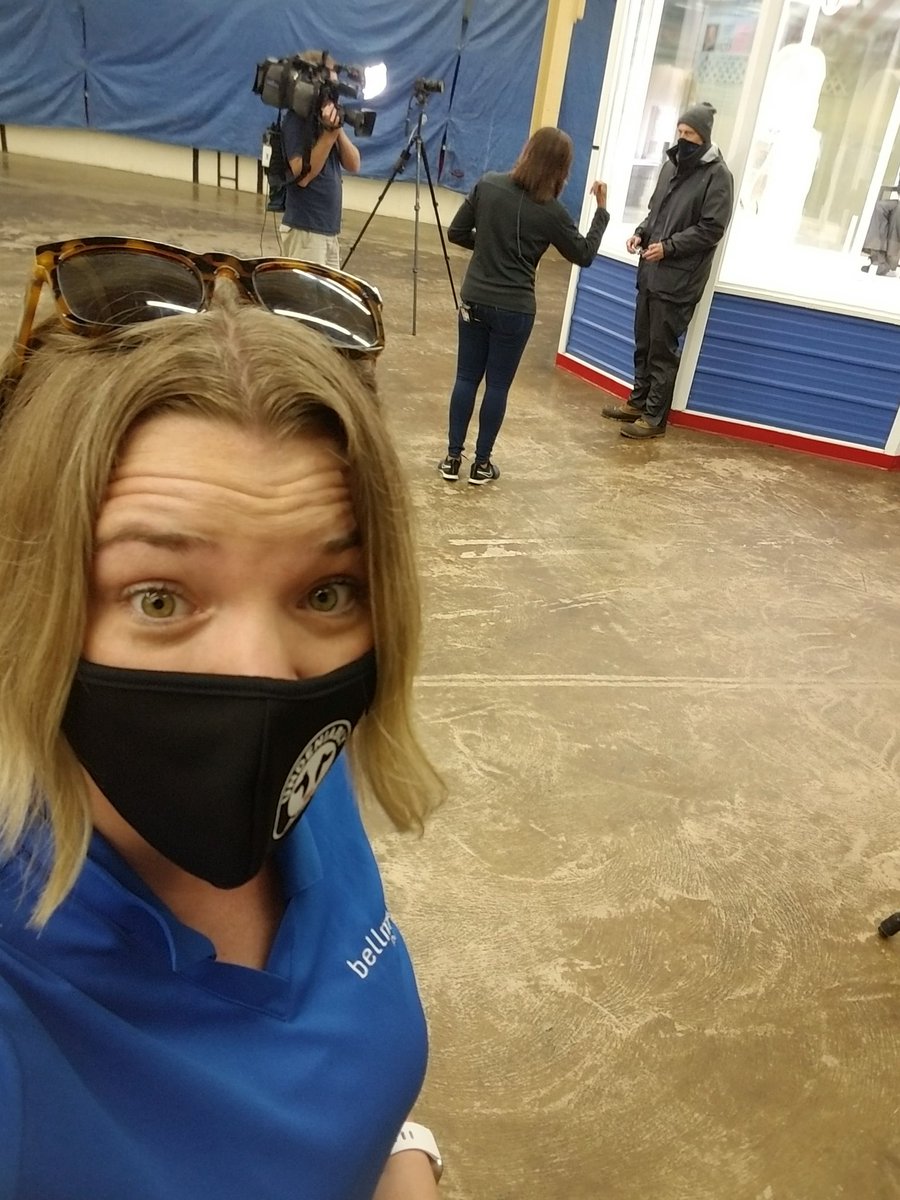 mlswenson's tweet photo. It's a strange feeling in the empty Dairy Building, but honored I still get to help tell the story of #MNPrincessKay and work with our awesome MN media in a safe way. Almost feels...normal? https://t.co/OAfGNWnzy9