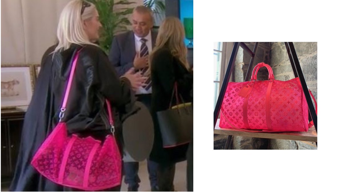 lv duffle bag pink