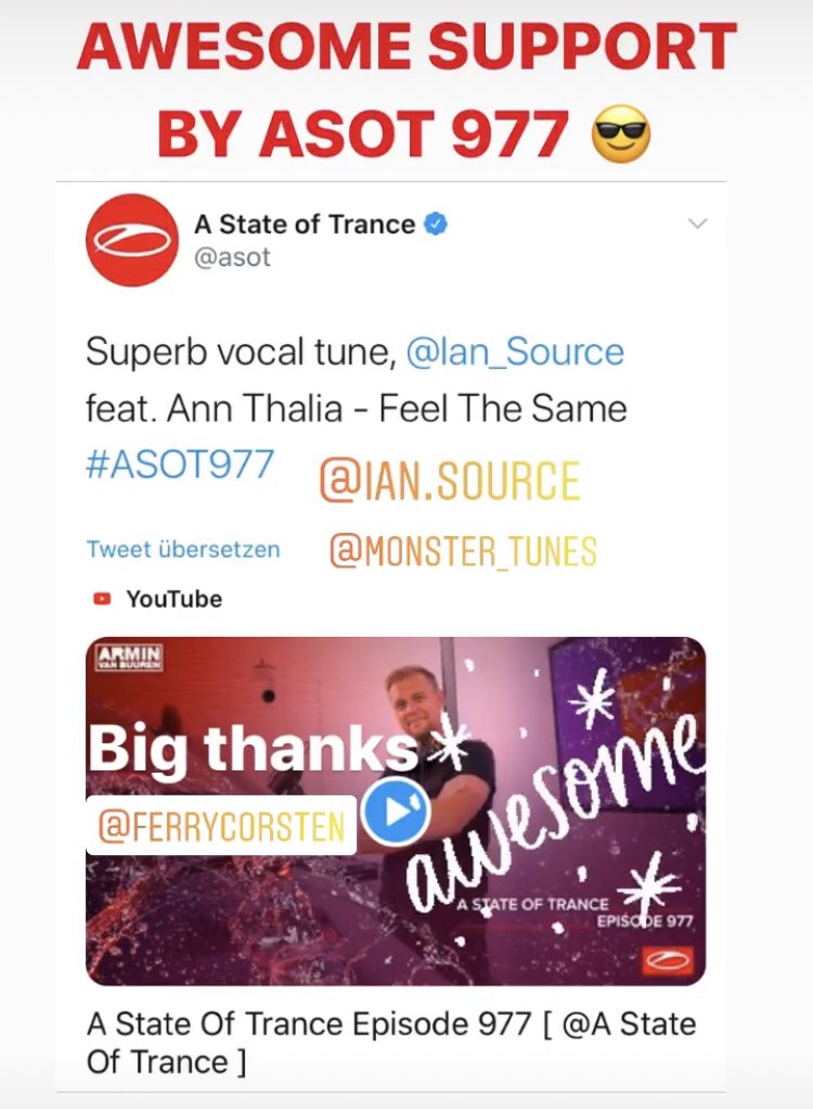Ian_Source's tweet image. Support on #ASOT977 big thanks @FerryCorsten 😎 @arminvanbuuren &amp;amp; @rubenderonde 🔝💪