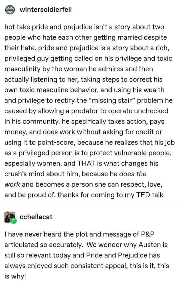 KyrrinTorre's tweet photo. Thought this was an awesome take on this story :) Jane Austin is fantastic https://t.co/CcIp7CT1Nn