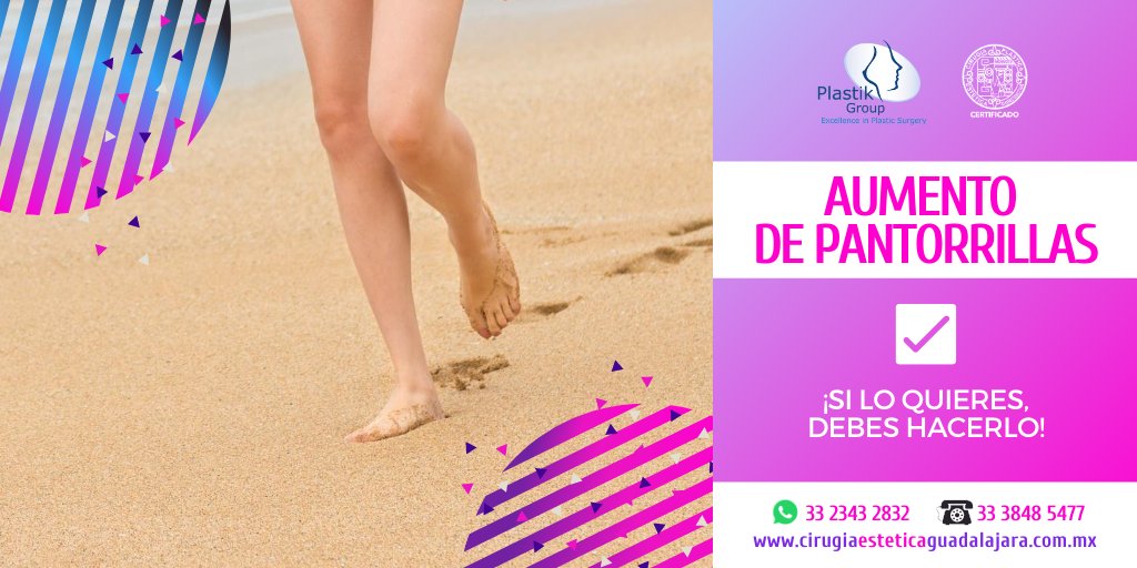 Aumento de pantorrillas ¡Toma la decisión!
¡Presume tu figura con confianza y seguridad!
Solicita tu Cita. 👉33 2343 2832
https://t.co/KCS44EzBBm
#CirugíaPlastica #Guadalajara #Tlaquepaque #Zapopan #PuertoVallarta #FelizJueves #PlastikGroup #Belleza #Mujer #Jalisco https://t.co/FqK94xiU8z
