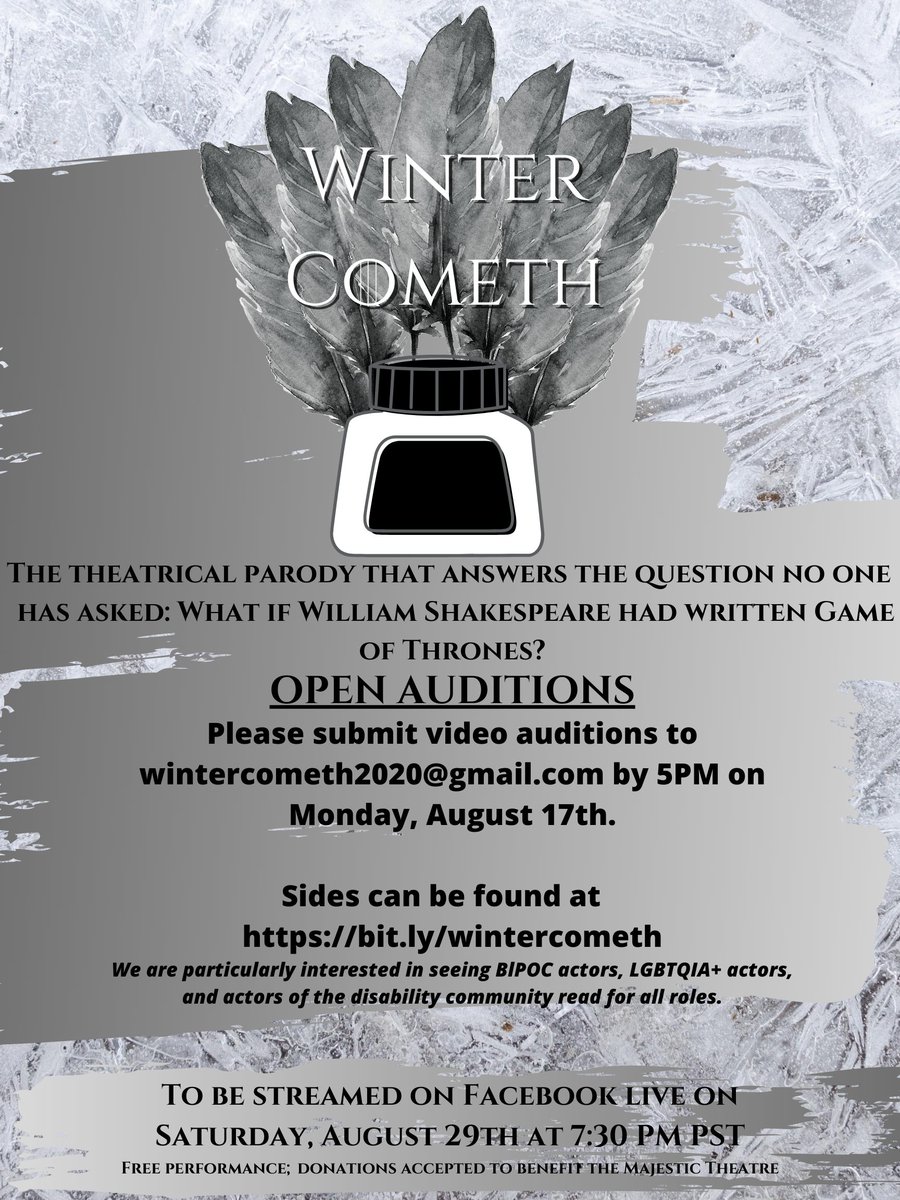 Anybody up for #Shakespeare plus #GameofThrones?