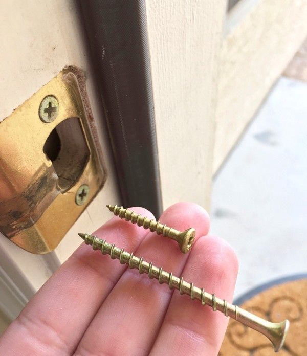 Change out the screws in the door jam portion of your deadbolt.They're usually installed with short screws, using 1 1/2 inch screws can prevent someone from forcing the door open.