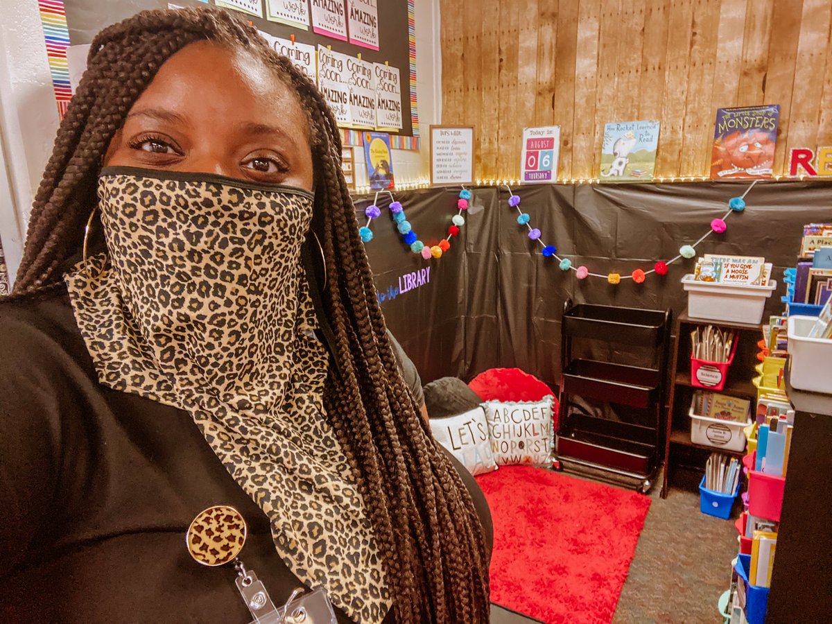 zennialteacher's tweet photo. Animal print mask and badge ID for the win 🐾 #FirstGradeFancies #FluentInSuccess #JaguarNation #ASJGameChangers https://t.co/IyEvRLri9n