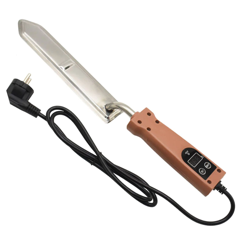 electronic HONEY KNIFE. make sure your beehive is right next to an outlet.