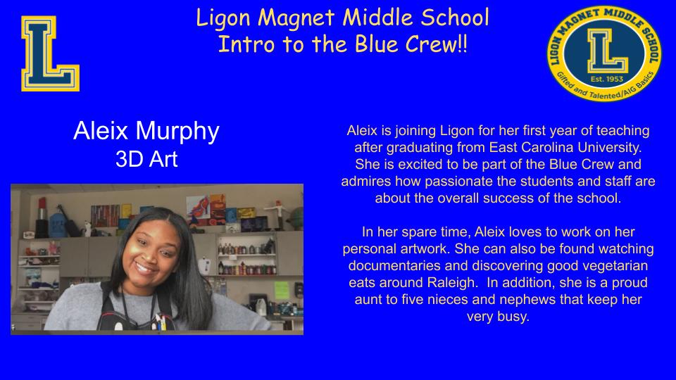 Duvall_LeadHawk's tweet photo. Our Arts Department is always on 🔥🔥 and we were able to add three great educators to our Blue Crew!!  Please join me in welcoming Ms. Dunbar, Ms. Murphy, and Ms. Gibbs!! They are #ALLin4LIGON!! https://t.co/sZ9GuMJ4Vb