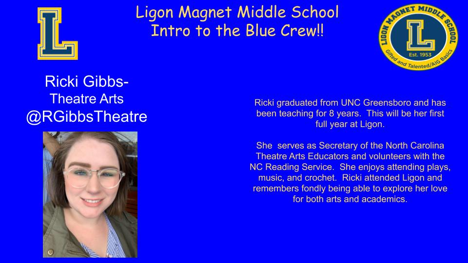 Duvall_LeadHawk's tweet photo. Our Arts Department is always on 🔥🔥 and we were able to add three great educators to our Blue Crew!!  Please join me in welcoming Ms. Dunbar, Ms. Murphy, and Ms. Gibbs!! They are #ALLin4LIGON!! https://t.co/sZ9GuMJ4Vb