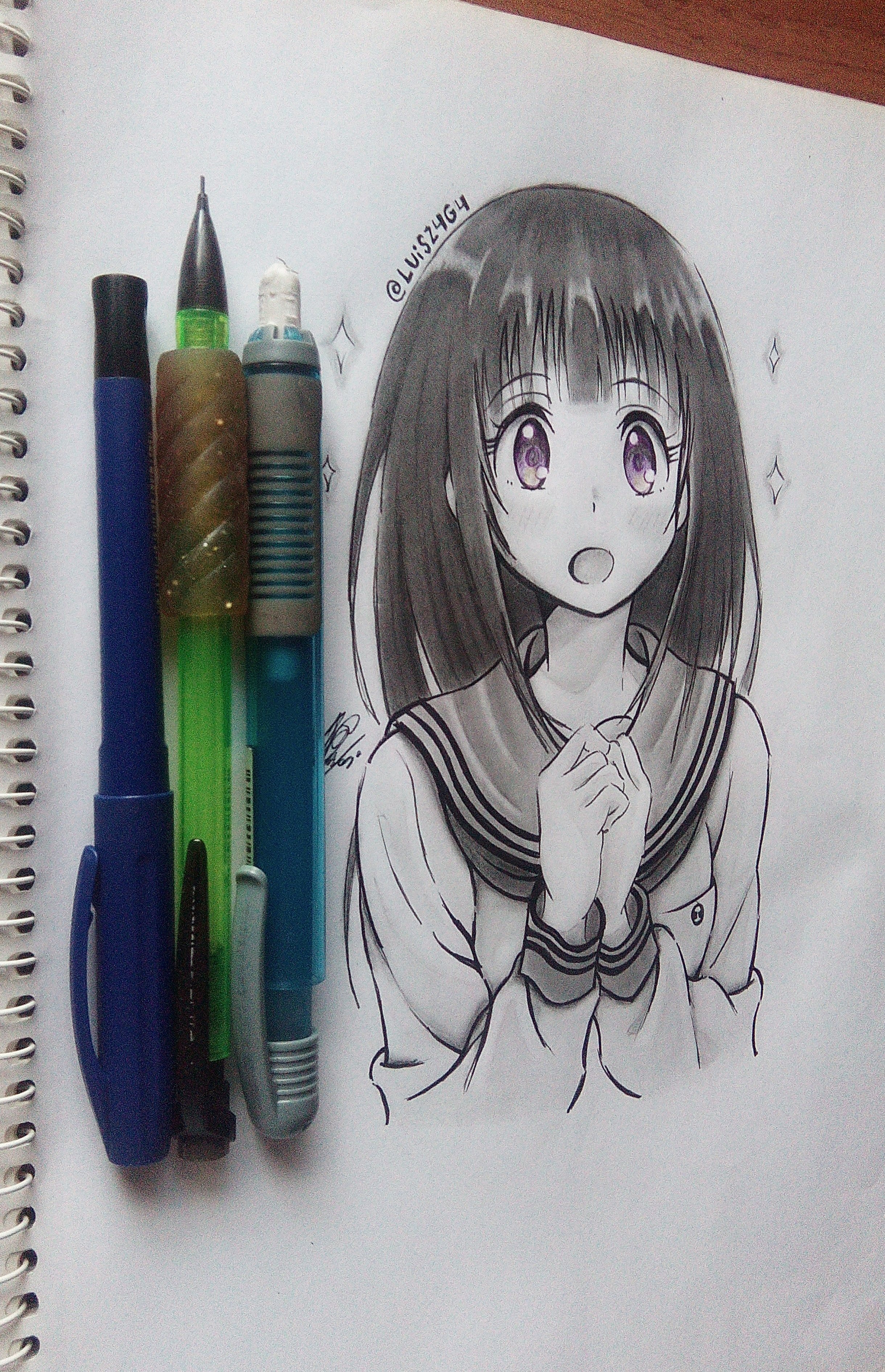 Luisz4g4 Hyouka Chitandaeru I Hope You Like It Always Thanks For Supporting イラスト Illustration アニメ Anime Kawaii かわいい Moe 女の子 Animegirl お絵かき Drawing アナログイラスト Traditionalart