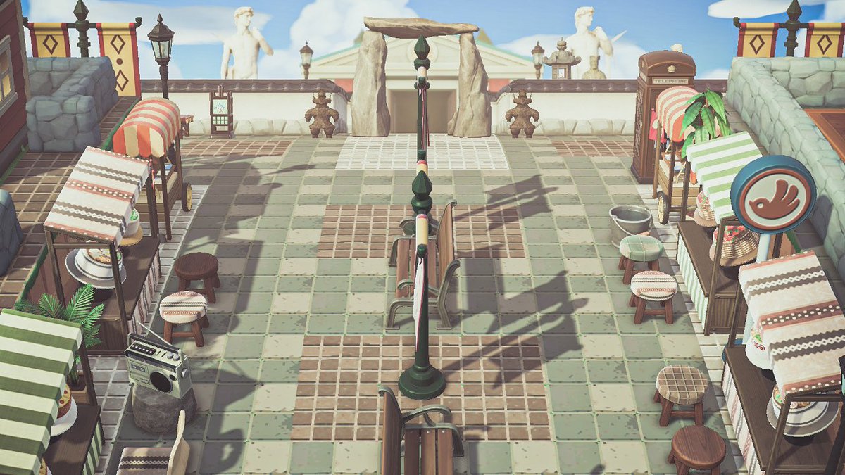 RetroPixelDiary's tweet photo. I'm not nearly done, but I wanted to share some updates from the areas I've been working on. I hope you like it! (zen koi garden is inspired by @minsuuuuuya) #acnh https://t.co/Tip6DYopFG