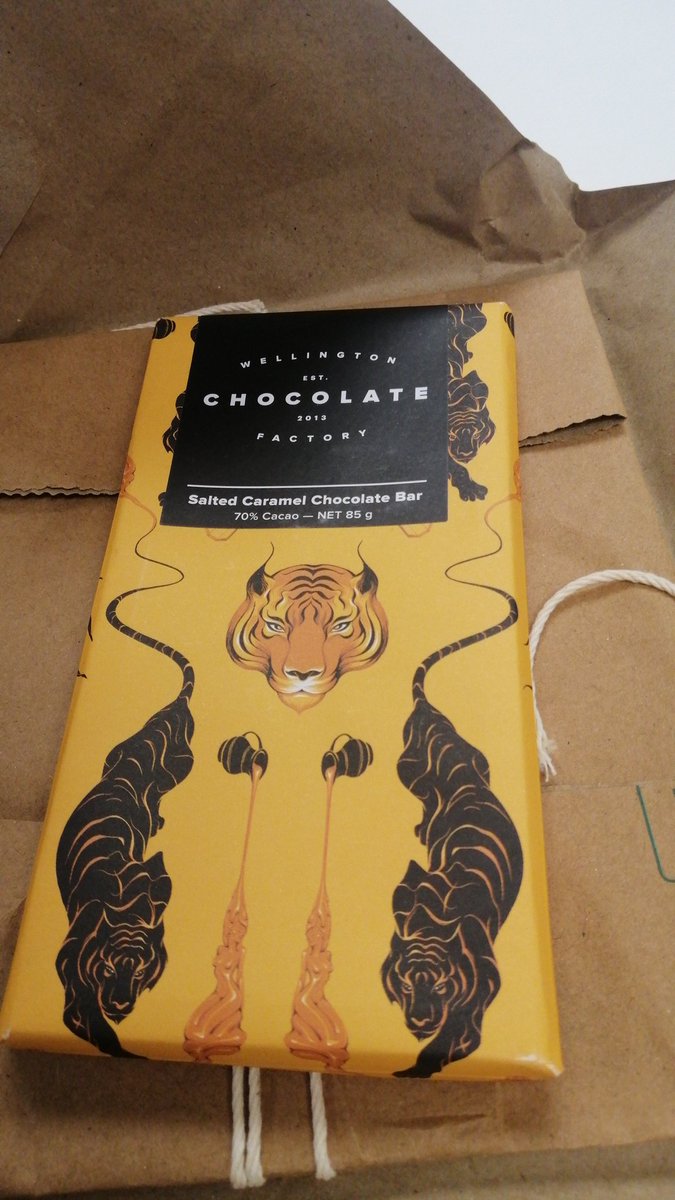 I'm bouncing on my heels because this is one of my fave chocolates but I very rarely have it.I should save this for hometime so I can share it with  @earok..And there's another wrapped layer underneath... Wooah!