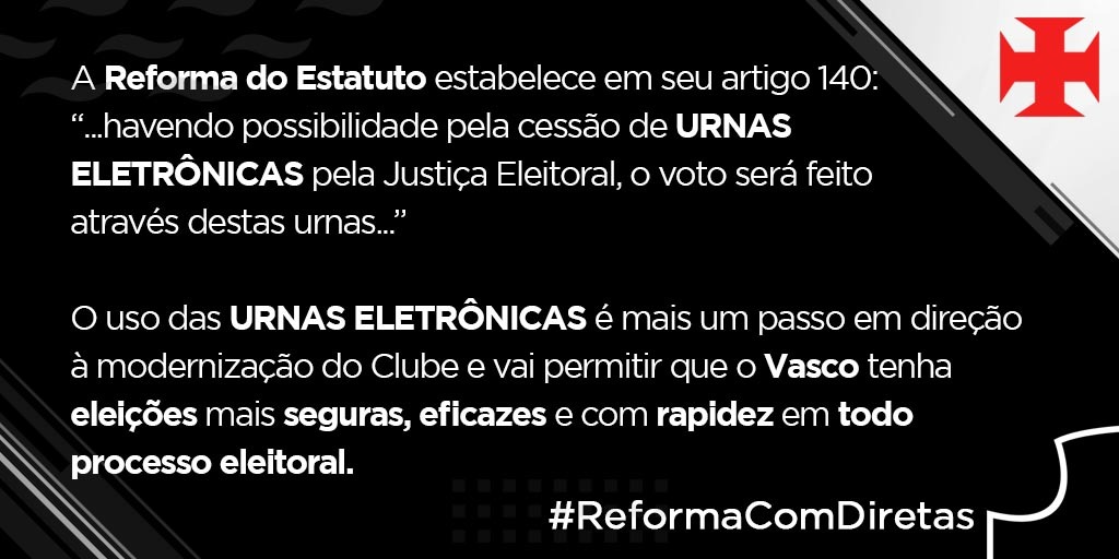 #ReformacomDiretas #Vasco #VascodaGama