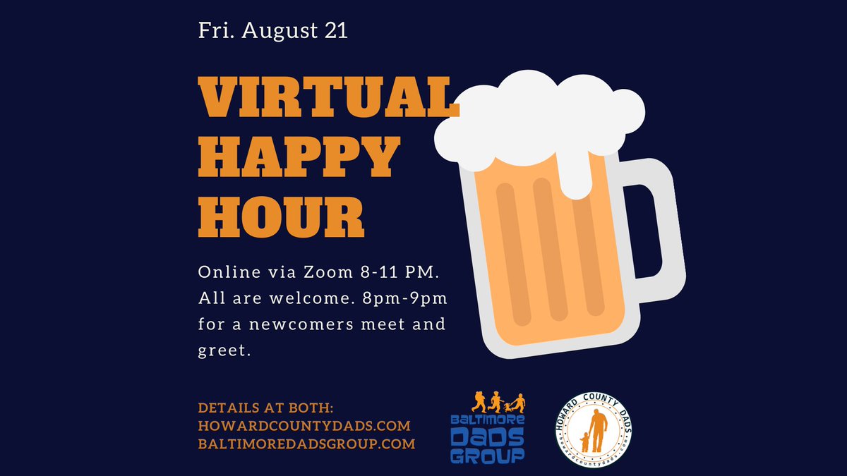 We’re due for a gathering. Who's in?
Maryland dads and father figures of all types are welcome.