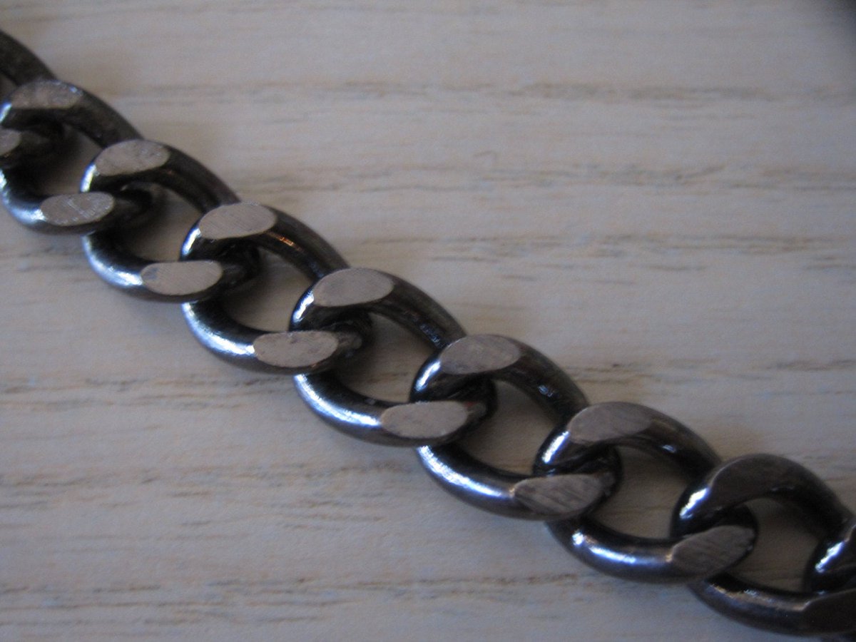 BySupply1's tweet photo. Large Curb Chain Gunmetal Plated Bracelet Chain Necklace Chain Edgy Jewelry Fashion Gun Chain 13mm by 10mm 1 Foot Length by BySupply https://t.co/T9AF4zy0Rr #bysupply #Etsy #GunmetalChain https://t.co/GV0U5mKNjw